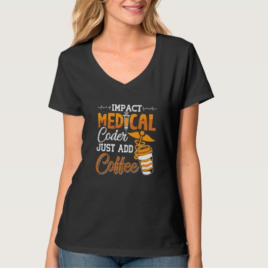 コーディング補助プログラマーMedical Coder追加 Tシャツ (正面)