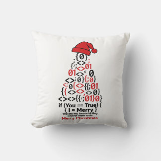 コーディング クリスマスツリー 枕 - ロマンティックなギフト