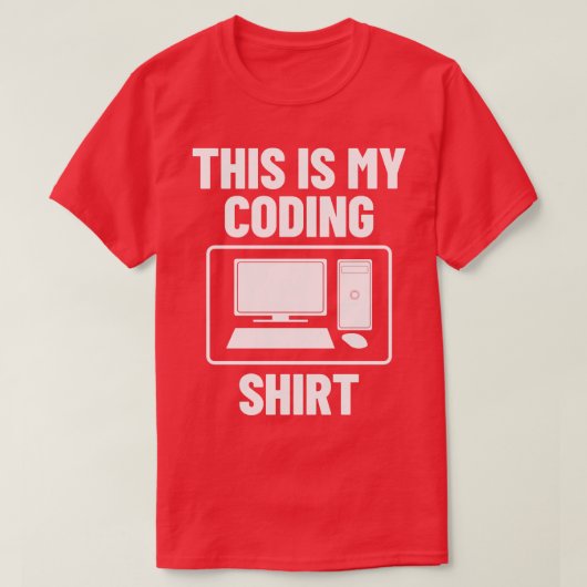 コーディング・コンピュータ・プログラミング Tシャツ (デザイン正面)
