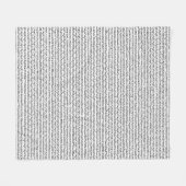 コーディング フリースブランケット (正面(横))