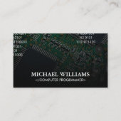 コーディング |マイクロチッププロセッサ 名刺 (正面)