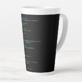 コーディング・ユーモア - 開発者の論理とテクノロジーの生活 カフェラテマグ (右アングル)