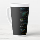 コーディング・ユーモア - 開発者の論理とテクノロジーの生活 カフェラテマグ (左アングル)