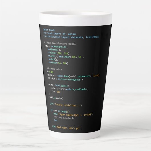 コーディング・ユーモア - 開発者の論理とテクノロジーの生活 カフェラテマグ (正面)
