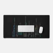 コーディング・ユーモア - 開発者の論理とテクノロジーの生活 デスクマット (キーボード&マウス)