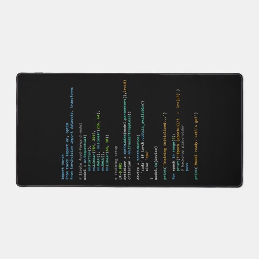コーディング・ユーモア - 開発者の論理とテクノロジーの生活 デスクマット (正面)