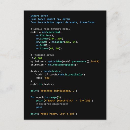 コーディング・ユーモア - 開発者の論理とテクノロジーの生活 ポストカード (正面)
