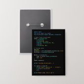 コーディング・ユーモア - 開発者の論理とテクノロジーの生活 缶バッジ (正面/裏面)