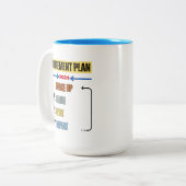 コーディング – Retirement Plan 2024 Mug ツートーンマグカップ (正面左)