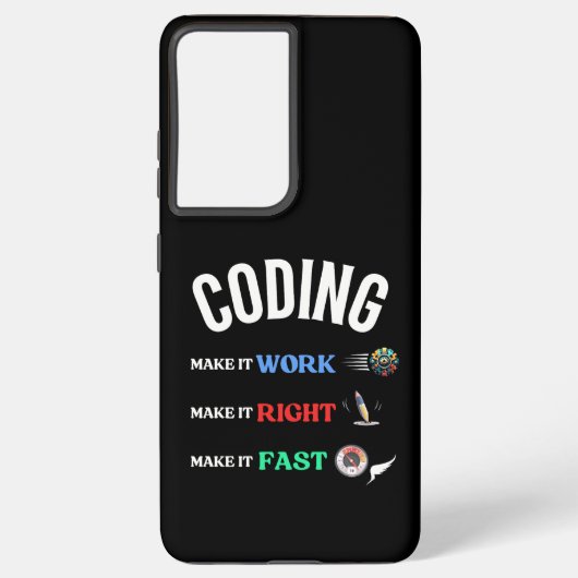 コーディングMake it make it make it make it make it make Samsung Galaxyケース (裏面)