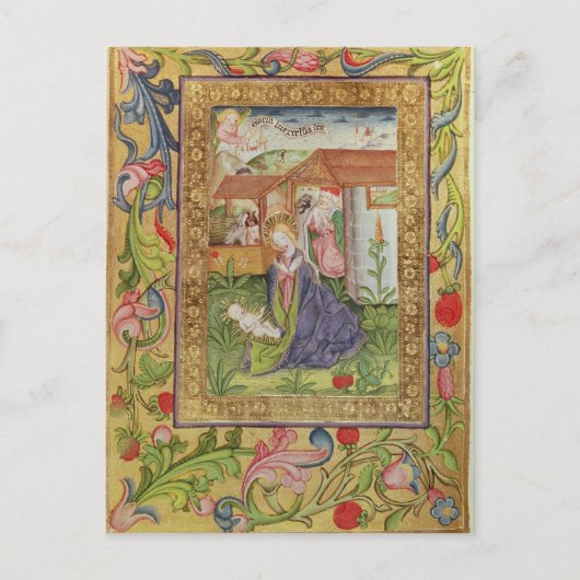 コーデックス・サー2599年11月f.39vキリスト誕生 ポストカード (正面)