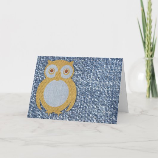 コーデュロイ・オウルオンデニム カード (正面)