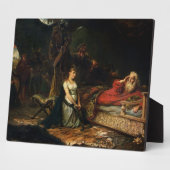 コーデリアとキングリア(キャンバス上の油) フォトプラーク (側面)