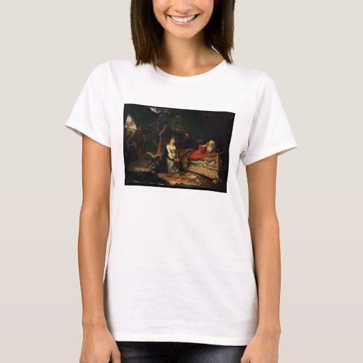 コーデリアとキングリア(キャンバス上の油) Tシャツ (正面)