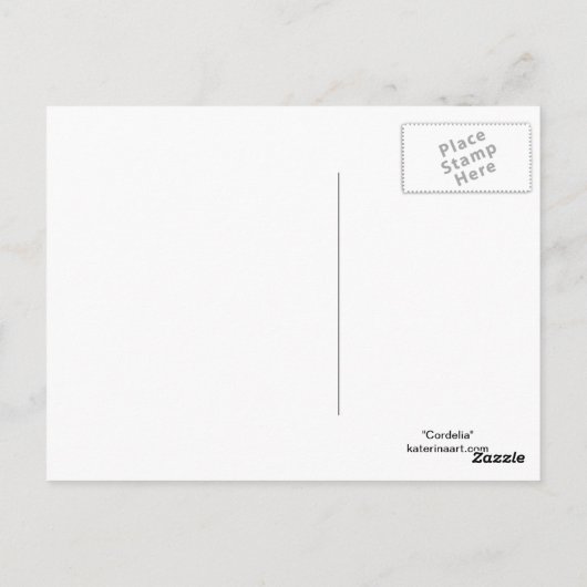 コーデリア人魚はがき ポストカード (裏面)