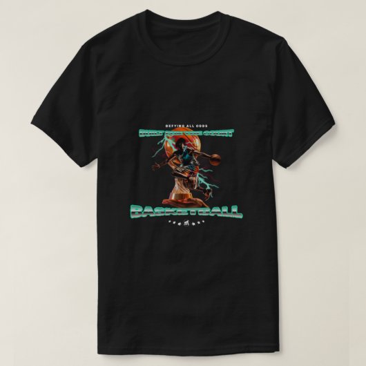 コートのために造られた BASKETBALL Tシャツ (デザイン正面)
