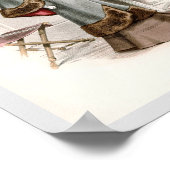 コートのエドワーダ素晴らしーのヴィンテージファッション ポスター (角)