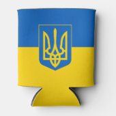 コートの腕のクーラー付きウクライナ国旗 缶クーラー (正面)