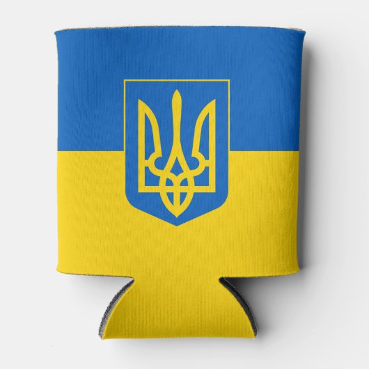 コートの腕のクーラー付きウクライナ国旗 缶クーラー (正面)