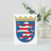 コートアームズヘッセ公式ヘラルドライシンボルドイツ ポストカード (スタンド正面)