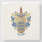 コートオブアームズオブタリン – エストニア ストーンコースター (正面)