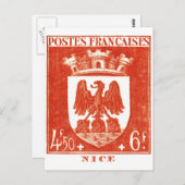 コートオブアームズニースフランス ポストカード (正面/裏面)