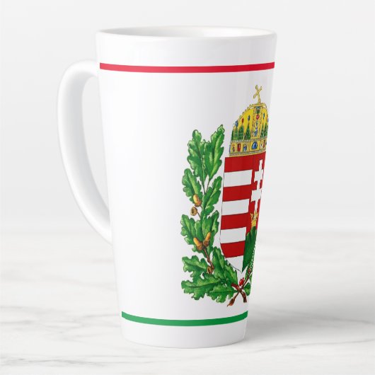 コートオブアームズハンガリーブダペストギフト カフェラテマグ (左アングル)