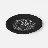 コートオブアームズ国旗のパーティー ペーパープレート (アングル)