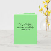 コートオブアームズ誕生日カード カード (黄色い花)