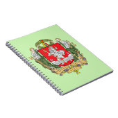 コートオブアームズ・オブ・ヴィリニュス，リトアニア・ノート ノートブック (右側)