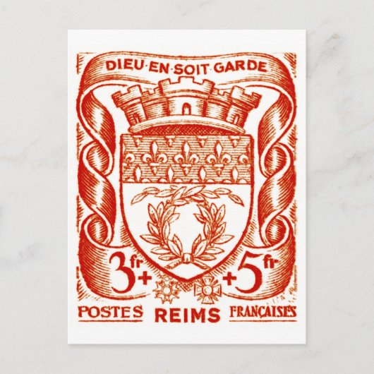 コートオブアームズ，ランス・フランス ポストカード (正面)