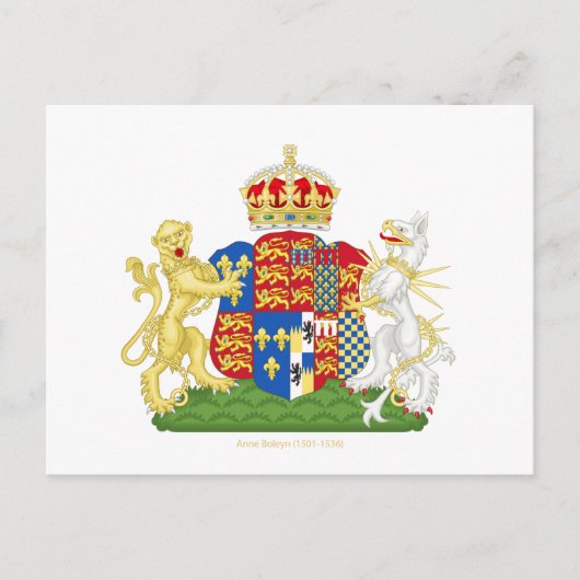 コートオブアームズAnne Boleyn ポストカード (正面)