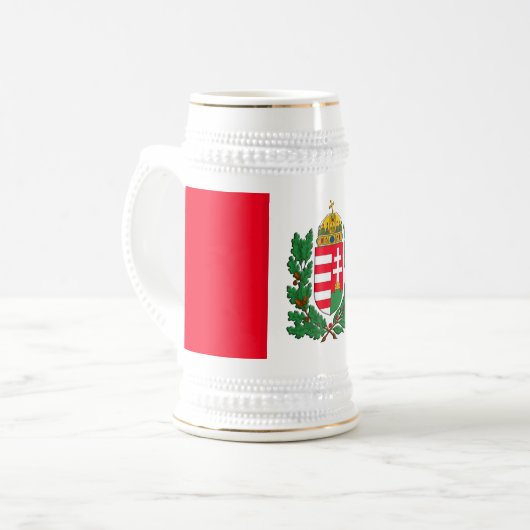 コートオブアームズHungaryブダペストの贈り物 ビールジョッキ (正面左)