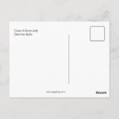 コートオブアームズStemma Italia ポストカード (裏面)