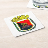コートオブポンセプエルトリコ スクエアペーパーコースター (アングル)
