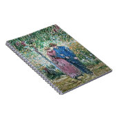 コートカップルのガーデンヴァンゴッペインティング ノートブック (右側)