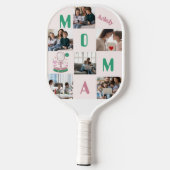 コートクイーンパーソナライズされた6枚ピクルボールママL ピックルボールラケット (裏面)
