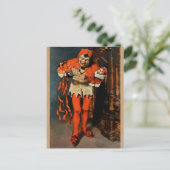 コートジェスターウィリアムメリットチェスアート ポストカード (スタンド正面)