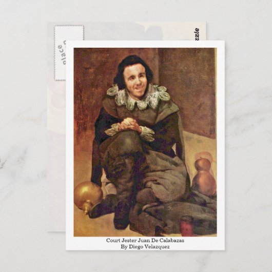 コートジェスターファンデカラバザスバイディエゴベラスケス ポストカード (正面/裏面)