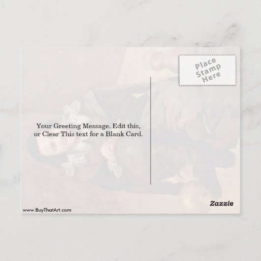 コートジェスターファンデカラバザスバイディエゴベラスケス ポストカード (裏面)