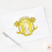 コートジボワールのエンブレム スクエアシール (封筒)