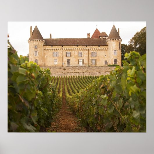 コートジボワールの古い中世シャトー・ド・ルリー ポスター (正面)