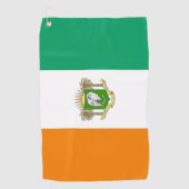 コートジボワールの旗上げ  ゴルフタオル (正面)