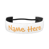 コートジボワールアイボリー海岸国旗オレンジパーソナライズド アスレチックヘッドバンド (正面)