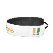 コートジボワールアイボリー海岸国旗オレンジパーソナライズド アスレチックヘッドバンド (右)