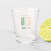 コートジボワールアイボリー海岸国旗オレンジパーソナライズド ショットグラス (裏面)