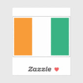 コートジボワール共和国国旗(アイボリー海岸) シール (シート)