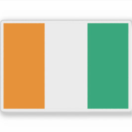 コートジボワール共和国国旗(アイボリー海岸) シール