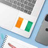 コートジボワール共和国国旗(アイボリー海岸) シール (ノートパソコンとiPhone)