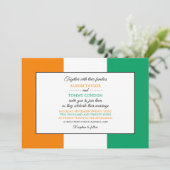 コートジボワール国旗結婚 招待状 (スタンド正面)